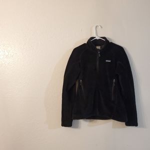 Patagonia Fuzzy Black Full Zip Jacket